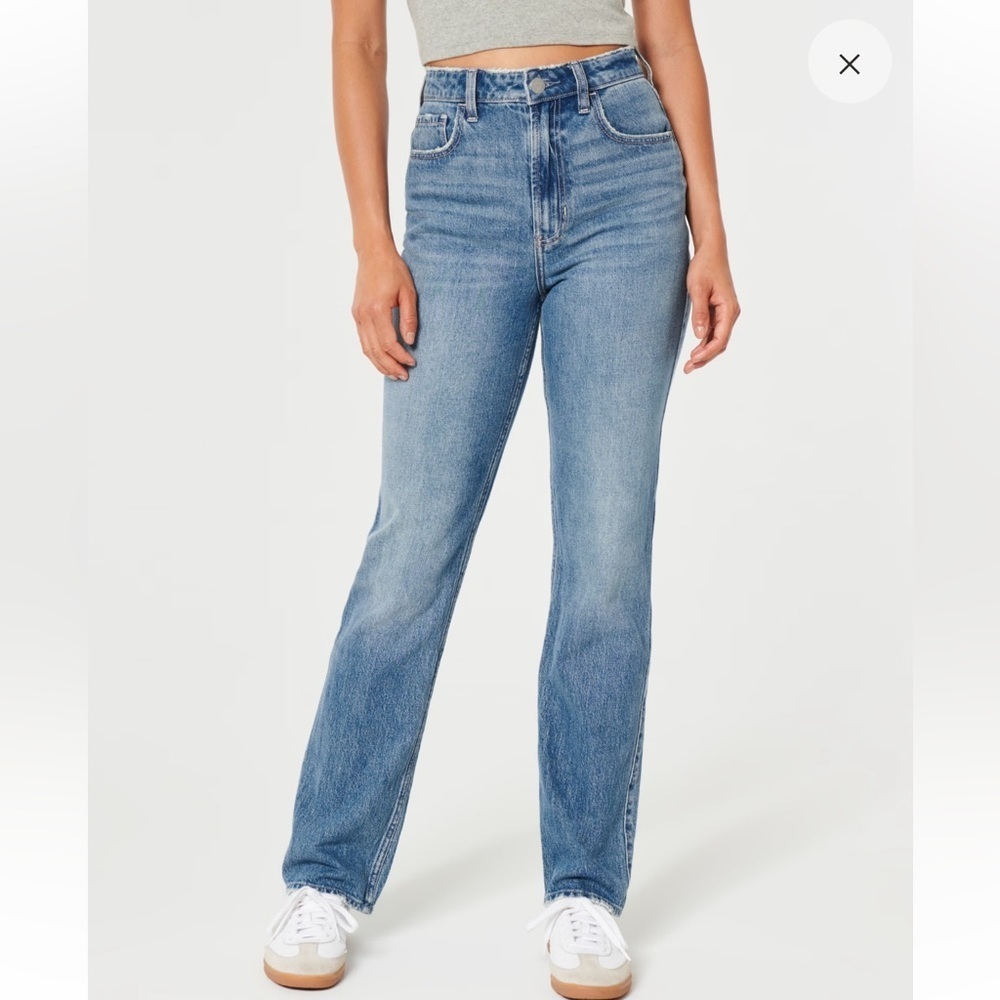Hollister Ultra High Rise Vintage Straight Jeans Size 25 - Picture 4 of 8